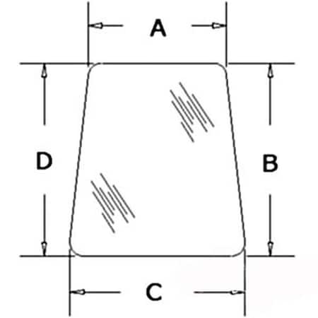 Aftermarket Side Window Glass 3476127M1